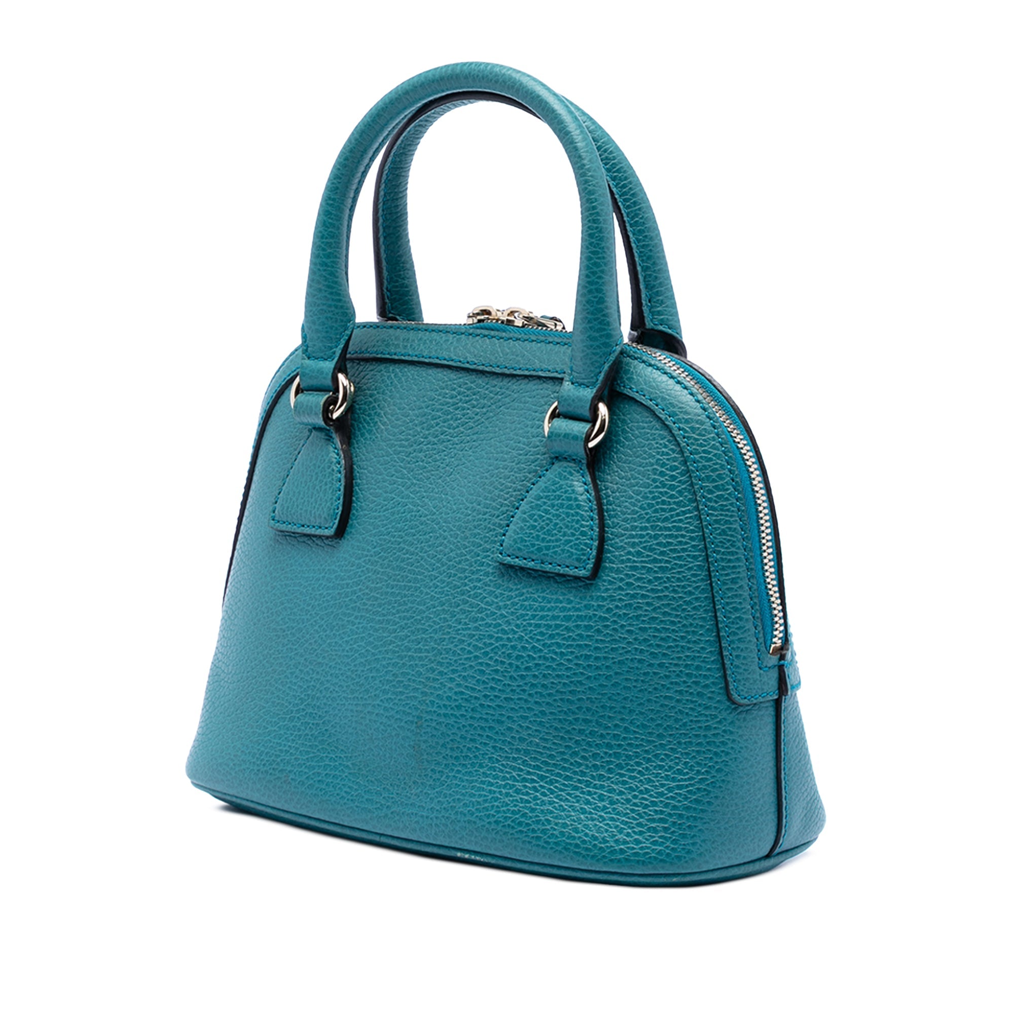 Small Dollar Calfskin GG Charm Dome Satchel
