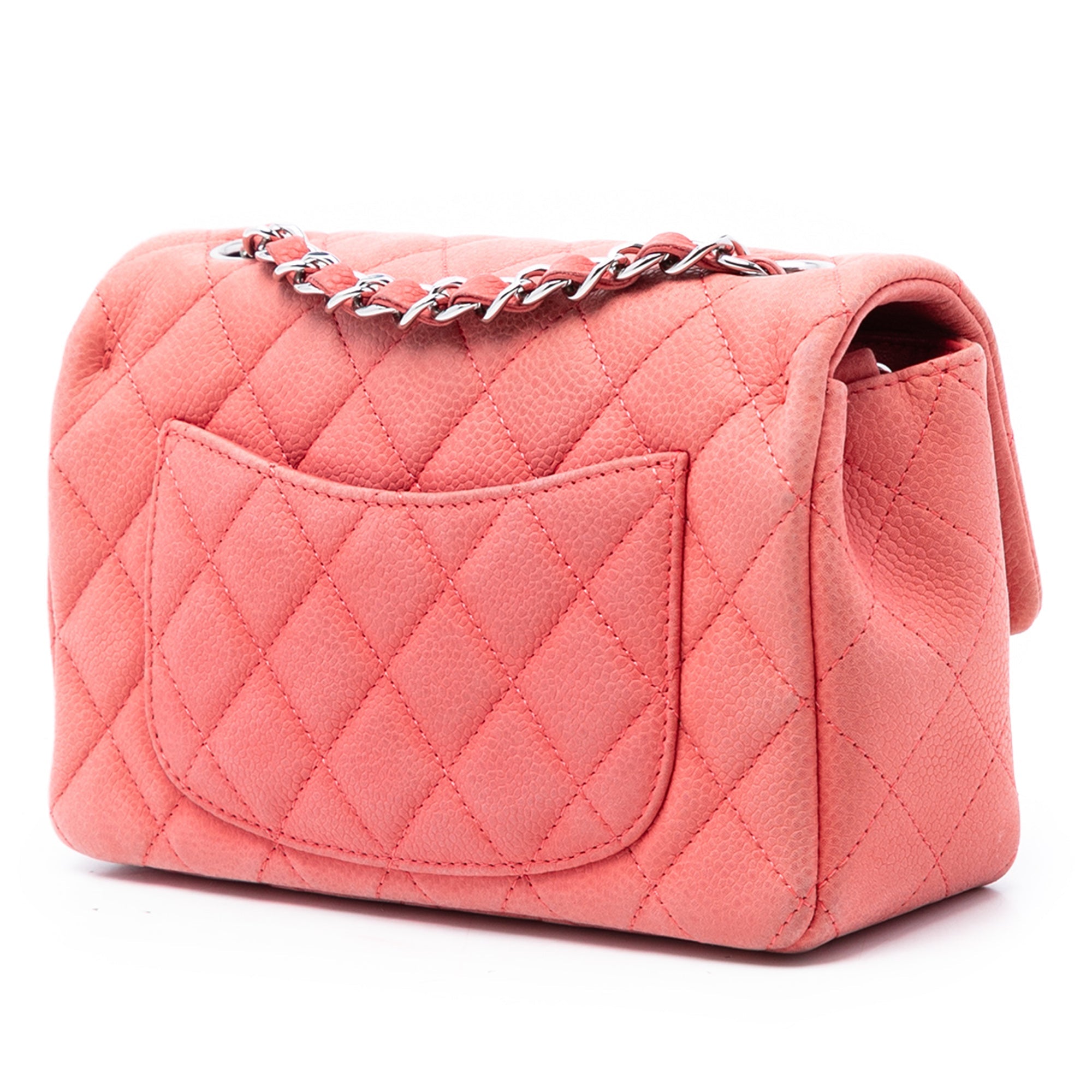 Mini Rectangular Classic Caviar Single Flap