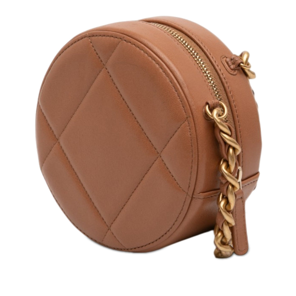 Mini Round 19 Clutch with Strap