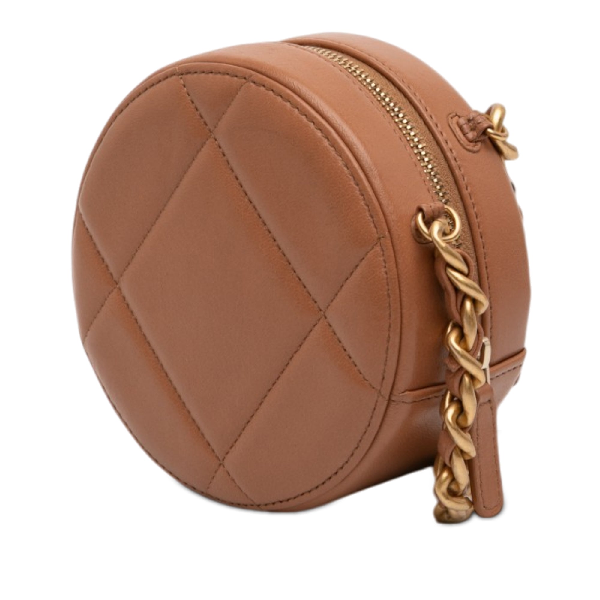 Mini Round 19 Clutch with Strap