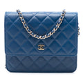 CC Square Quilted Lambskin Wallet on Chain