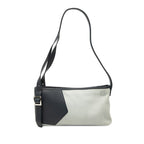 Suede Anagram Switching Shoulder Bag