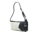 Suede Anagram Switching Shoulder Bag