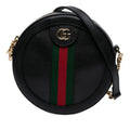Mini Leather Ophidia Round Crossbody