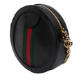 Mini Leather Ophidia Round Crossbody
