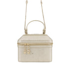 Embossed Leather Serpenti Forever Vanity Bag