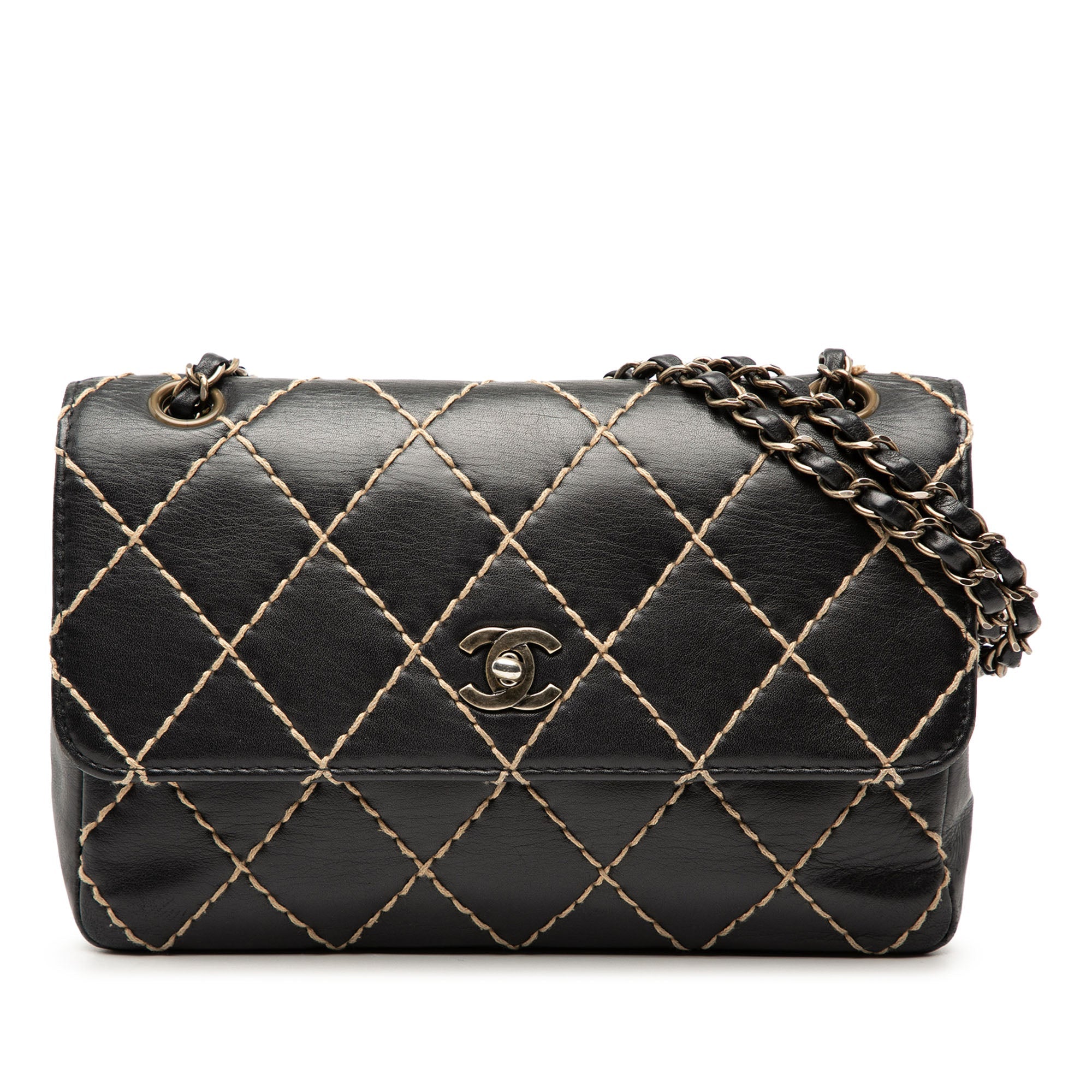 CC Calfskin Wild Stitch Flap