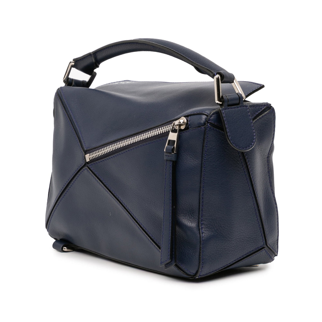 Small Calfskin Puzzle Satchel