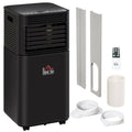 8,000 BTU Portable AC Unit with Dehumidifier & Fan, Rooms up to 344 Sq. ft for Home, Black