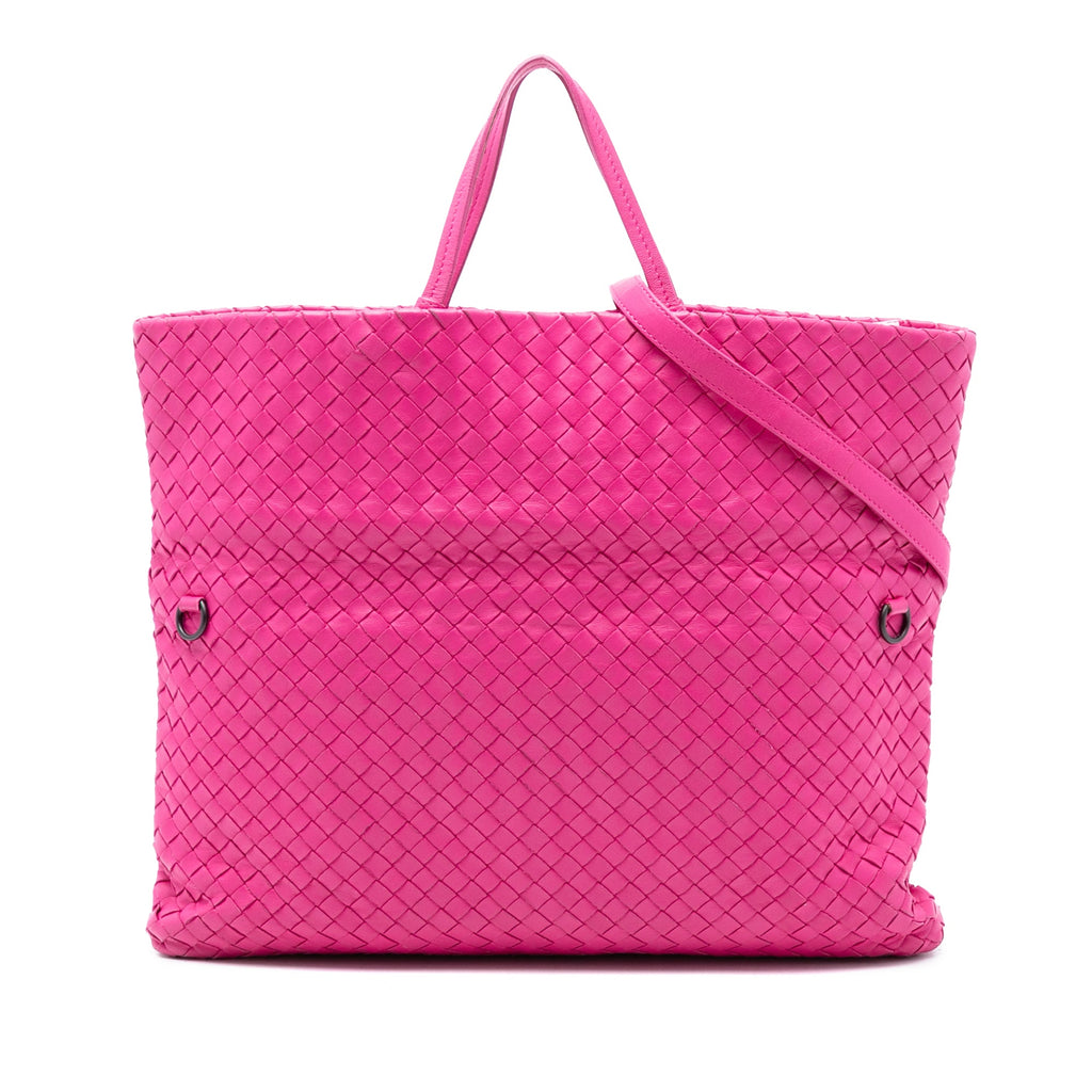 Nappa Intrecciato Fold Over Tote