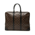 Monogram Macassar Porte Documents Voyage GM