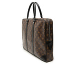 Monogram Macassar Porte Documents Voyage GM