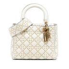 Medium Lambskin Cannage Studded Supple Lady Dior