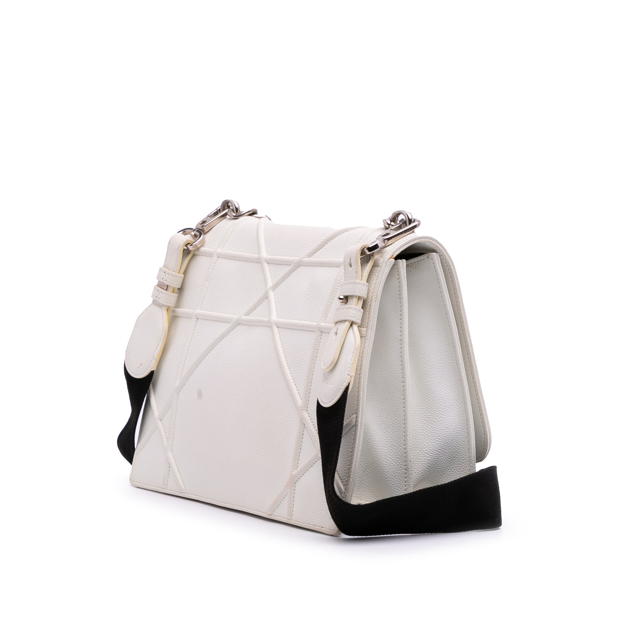 Large Grained Calfskin Diorama Satchel