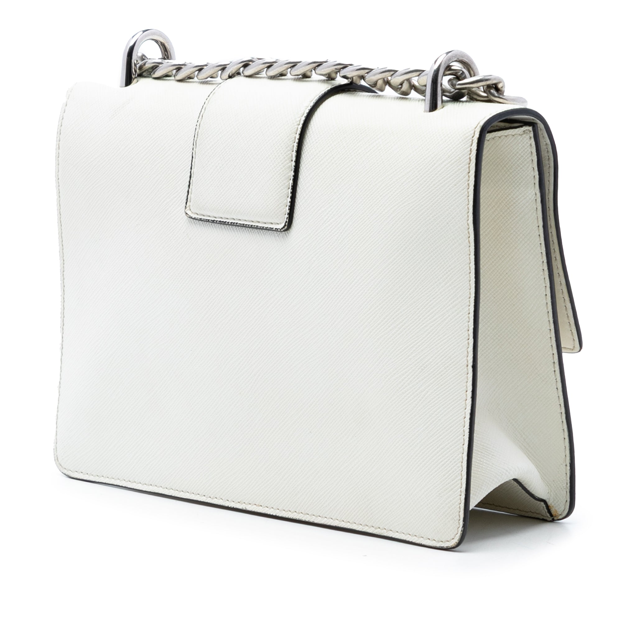 Small Saffiano Sound Lock Chain Crossbody
