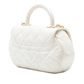 CC Quilted Lambskin Top Handle Bag