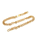 Gold Plated Logo Plate Chain Belt