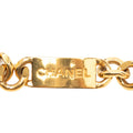 Gold Plated Logo Plate Chain Belt