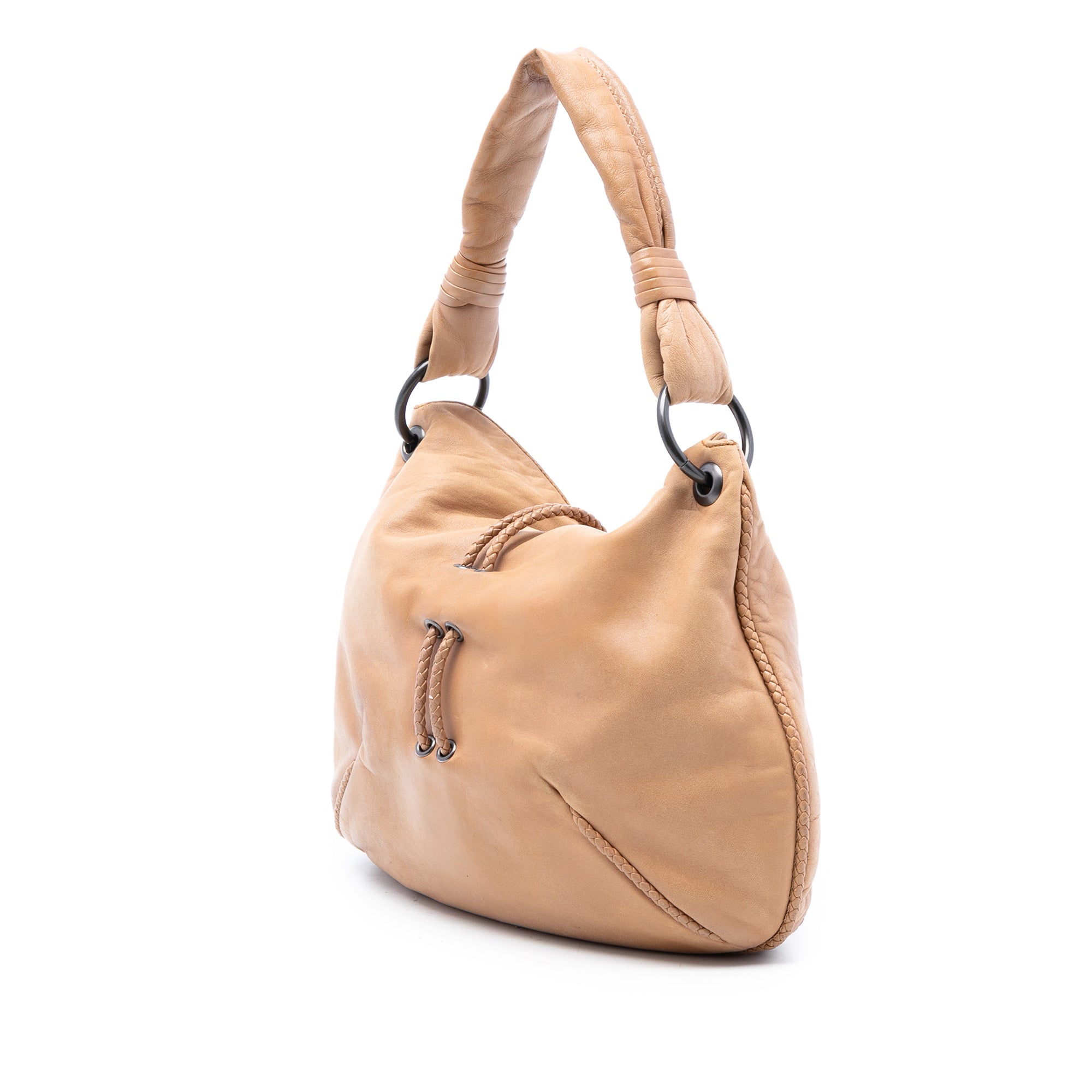 Leather Braided Shoulder Bag