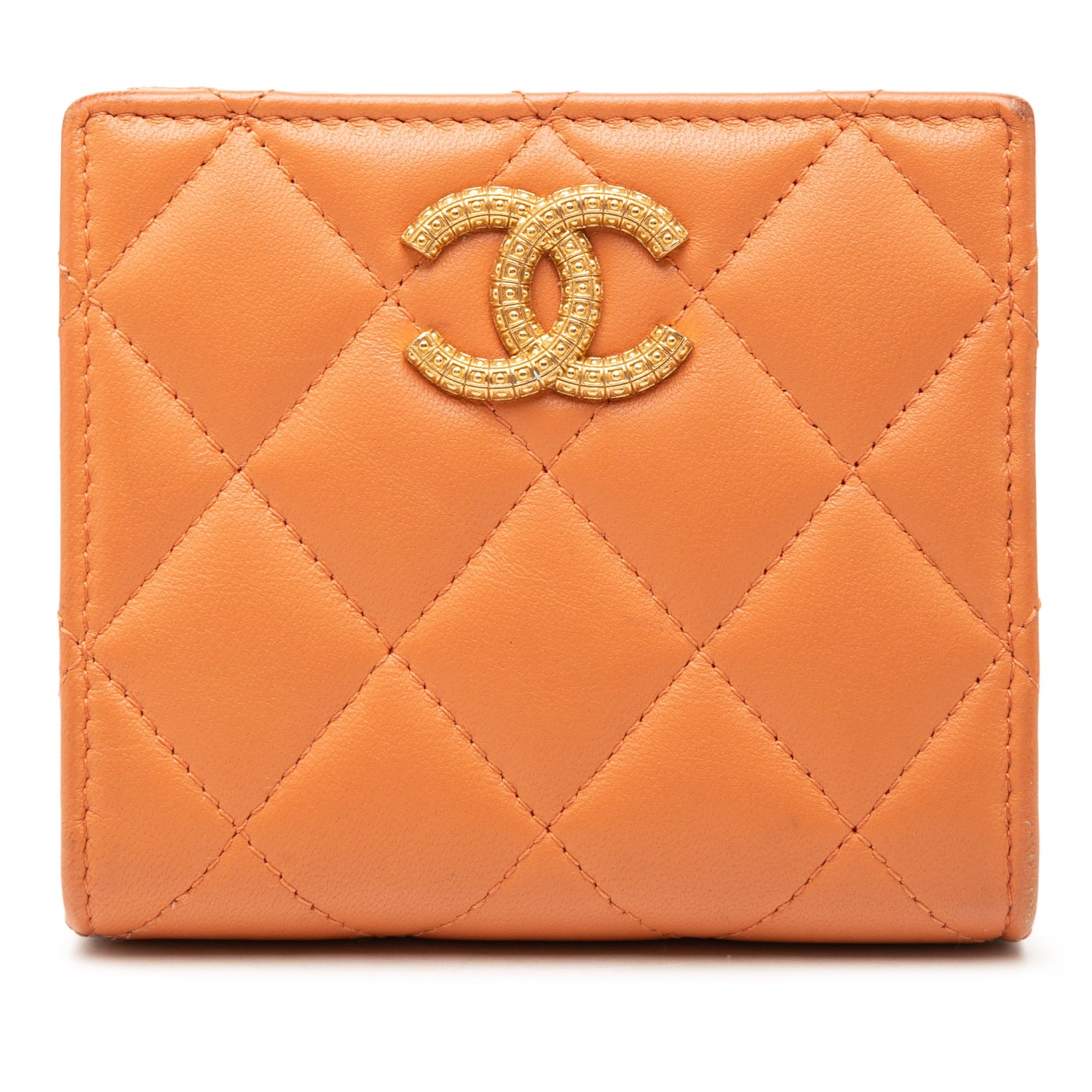 CC Quilted Lambskin Bifold Wallet