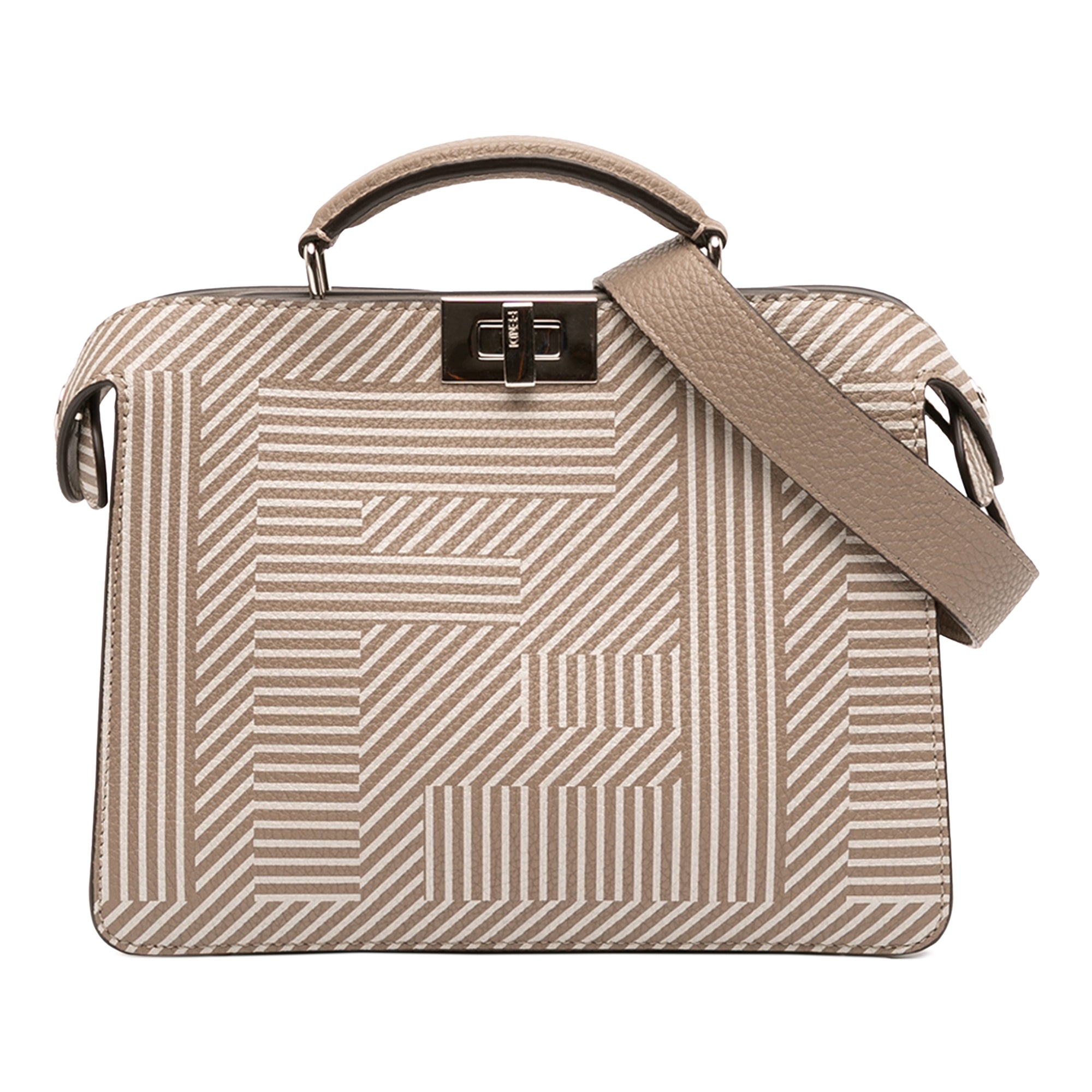 Small Zucca Leather Peekaboo ISeeU Satchel