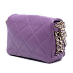 Mini Lambskin Triple Chain Full Flap