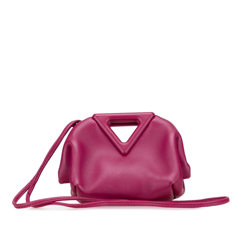 Leather Point Coin Purse Satchel