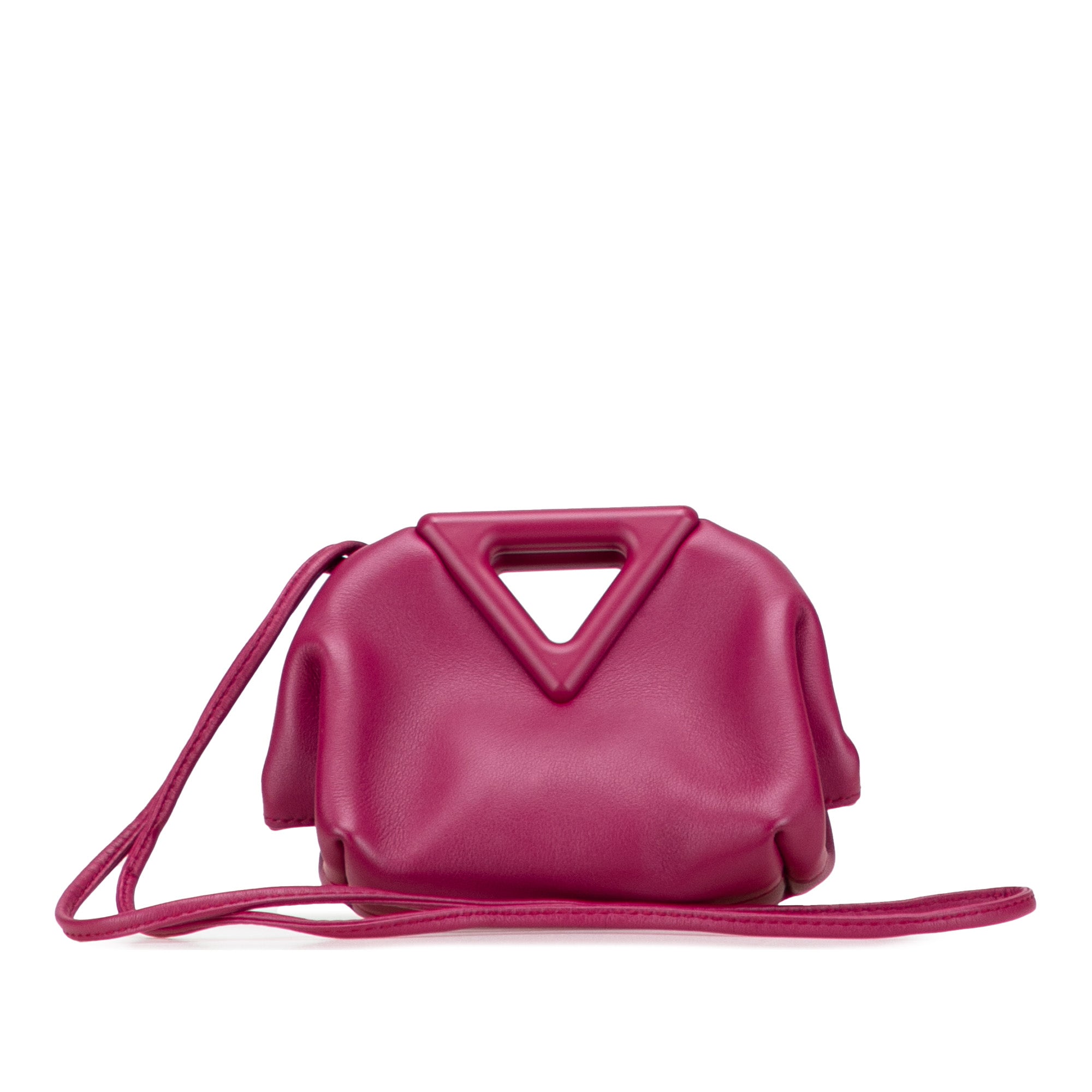 Leather Point Coin Purse Satchel