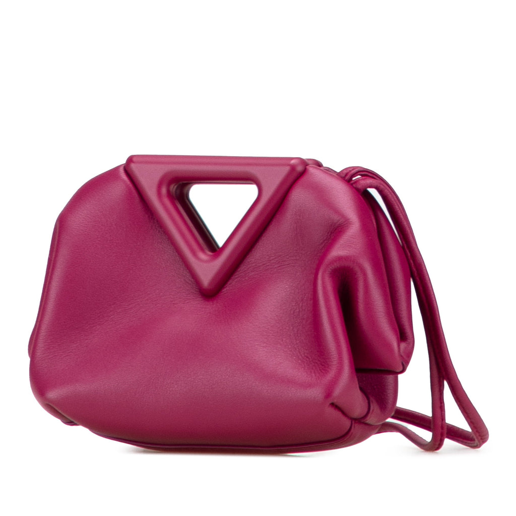 Leather Point Coin Purse Satchel
