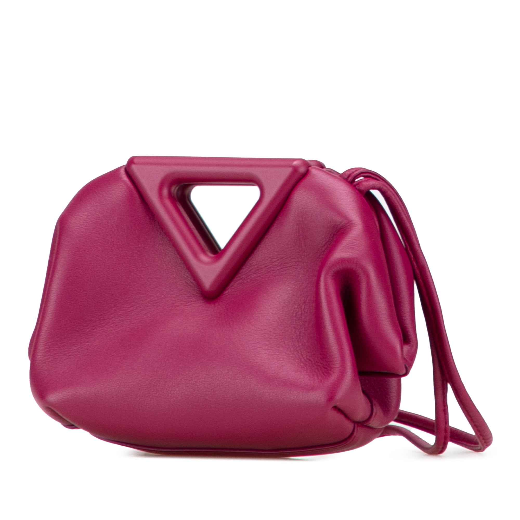 Leather Point Coin Purse Satchel