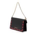 Mini Calfskin Geometric and Stars Patch Serpenti Forever Clutch with Chain