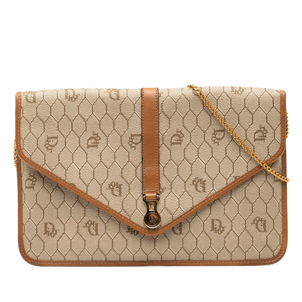 Honeycomb Coated Canvas Chain Crossbody