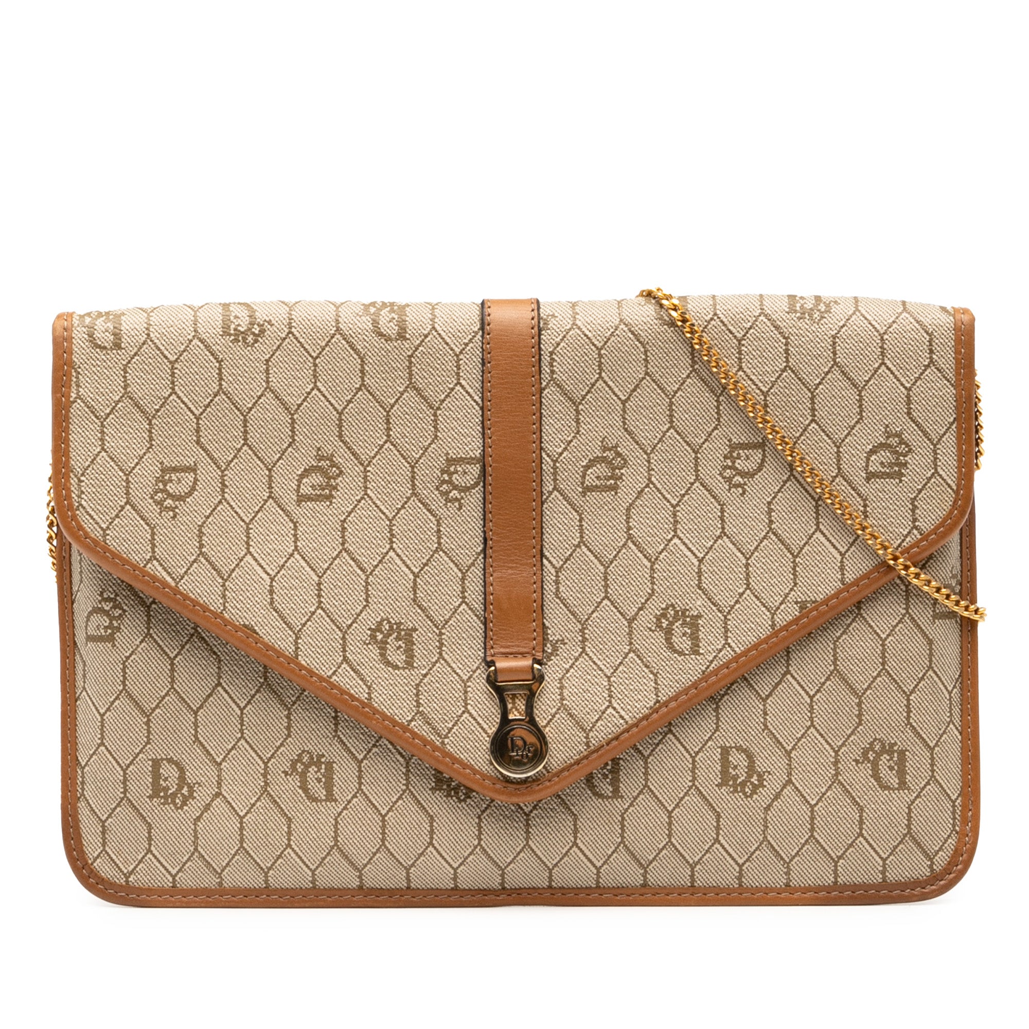 Honeycomb Coated Canvas Chain Crossbody