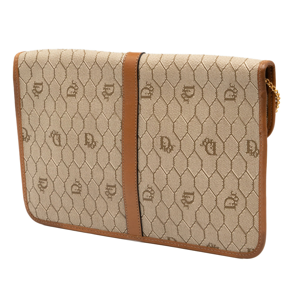 Honeycomb Coated Canvas Chain Crossbody