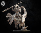 Ezocamtl General On Dilophosaurus, Carnosaur, Lost Kingdom Miniatures