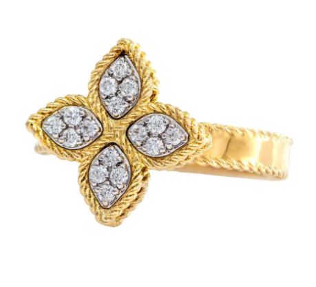 Roberto Coin Princess Flower Ring — Gold