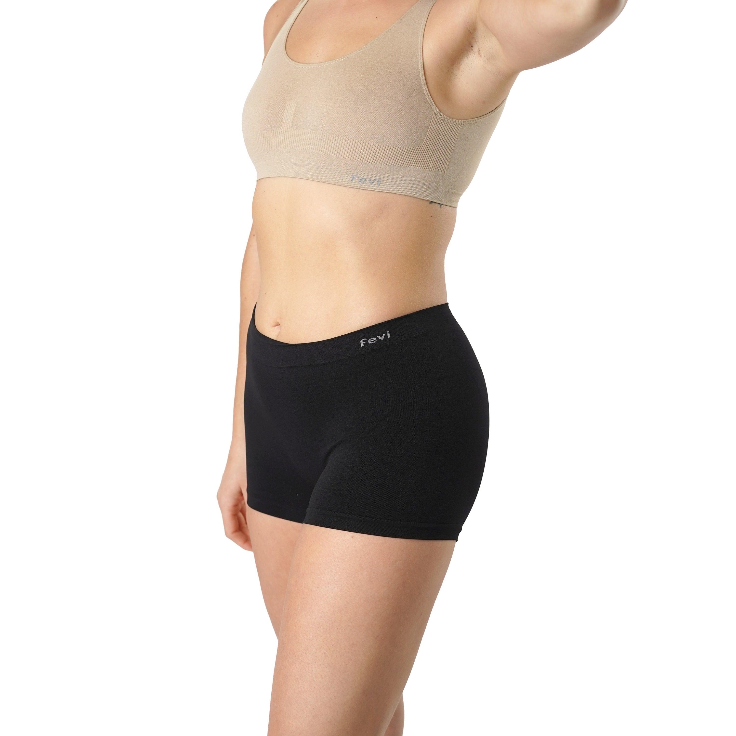 FEVI | Pack de 12 Culottes en 1 o 3 colores diferentes: Negro, Blanco y Beige | Talla única