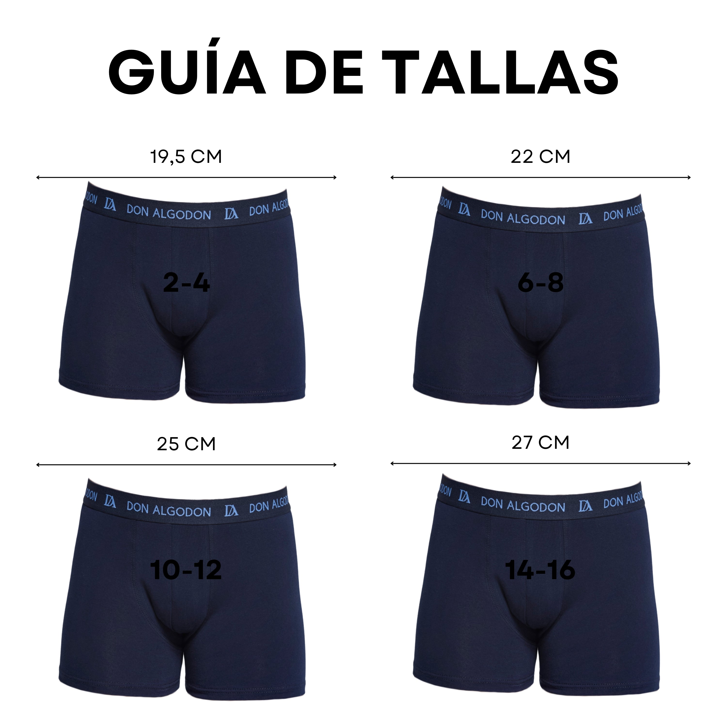Don Algodon Kids | Pack 6 Boxers para Niño | Calzoncillos Transpirables y Cómodos | 3 Lisos y 3 Estampados