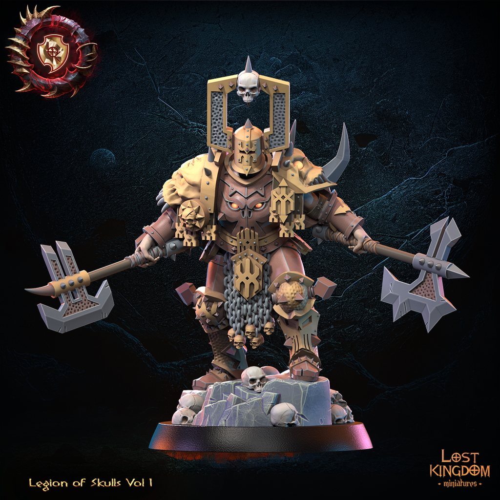 Hrangor, Skull Collector Champion, Lost Kingdom Miniatures