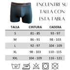Don Algodon | Pack 6 Boxers Lisos | 3 Negros, 1 Marino, 1 Verde, 1 Gris | Transpirables