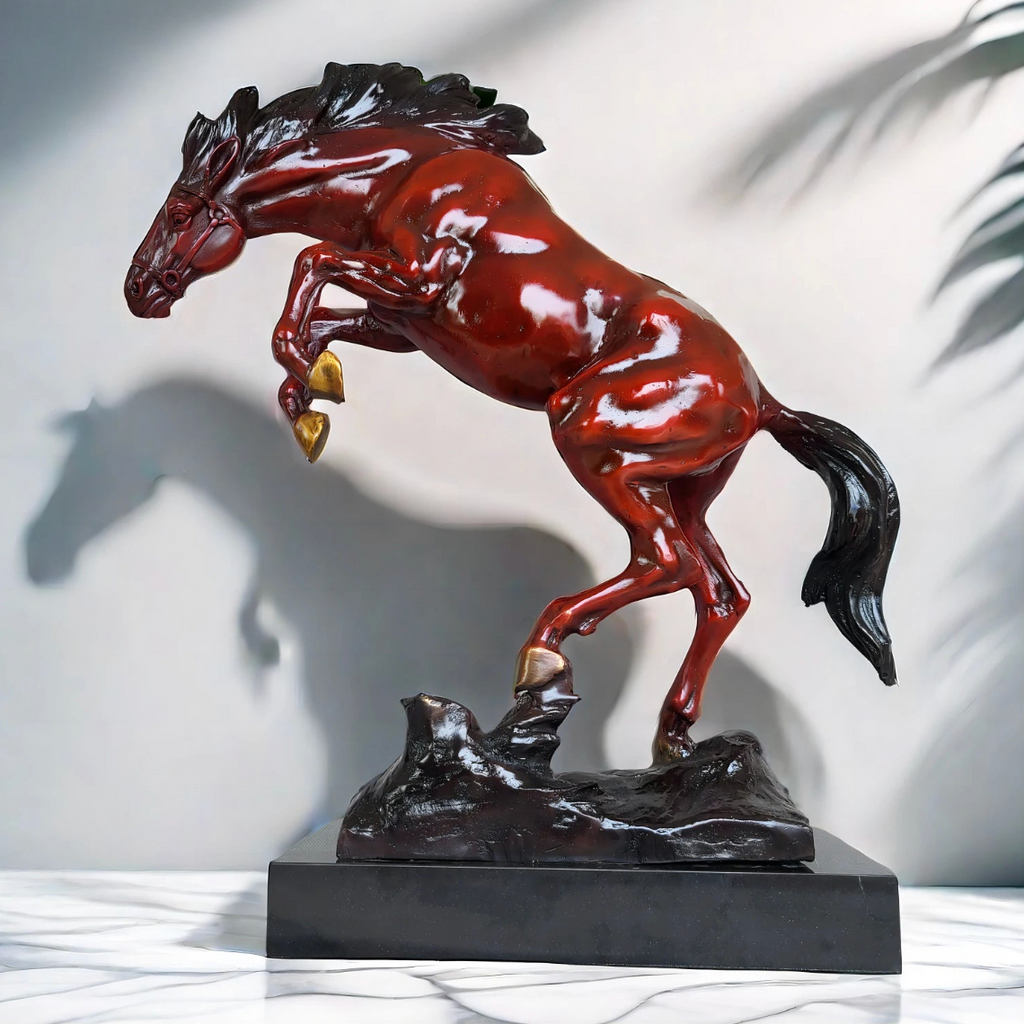 ArtZ® Bronze Trot Horse Sculpture