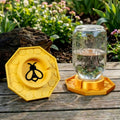 Estación de hidratación personalizada con abeja impresa en 3D multicolor y texto Decoración de jardín Regalo de cumpleaños para amante de la jardinería
