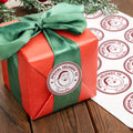 Sello personalizado de estilo navideño Elementos adhesivos impermeables con nombre Decoración de regalo Regalo de Navidad para la familia Niños