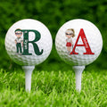 Pelota de Golf Personalizada de Personaje de Dibujo Animado con Nombre e Inicial Cumpleaños Deportes Día del Juego Regalo para Jugadores de Golf