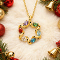 Collar personalizado de Marsupilami de Cola Larga con Nombre y Piedra de Nacimiento Regalo de Aniversario de Navidad para Mujer | Callie × Marsupilami