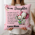 Personalizado lindo animal de los padres y los niños suave almohada cubierta con el título y el texto de decoración del hogar de Navidad Cumpleaños de regalo para los amigos de la familia