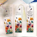 Personalizado Nuevo Capítulo Mariposa Flor Acrílico Marcapáginas con Nombre y Borla Material de Lectura Jubilación Cumpleaños Regalo para jubilado Ratón de biblioteca