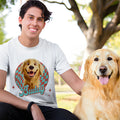 Personalizada 3D perro de dibujos animados suave camiseta sudadera con nombre diario de viaje Accesorios regalo de cumpleaños para amantes de las mascotas