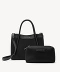 2 Pcs Set Top Handle  Bags - Black / S