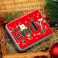 Personalizado Santa Claus Alce Elemento de Navidad Alfabeto Treats Caja de dulces con el nombre de Navidad Regalo para la Familia Niños